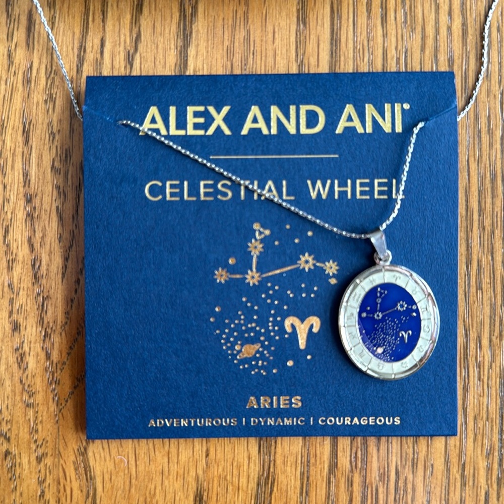 Alex and Ani Celestial Wheel Aries Adjustable Necklace